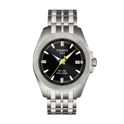 Tissot PRC 100 Quartz 41.3 Stainless Steel / Black / Bracelet